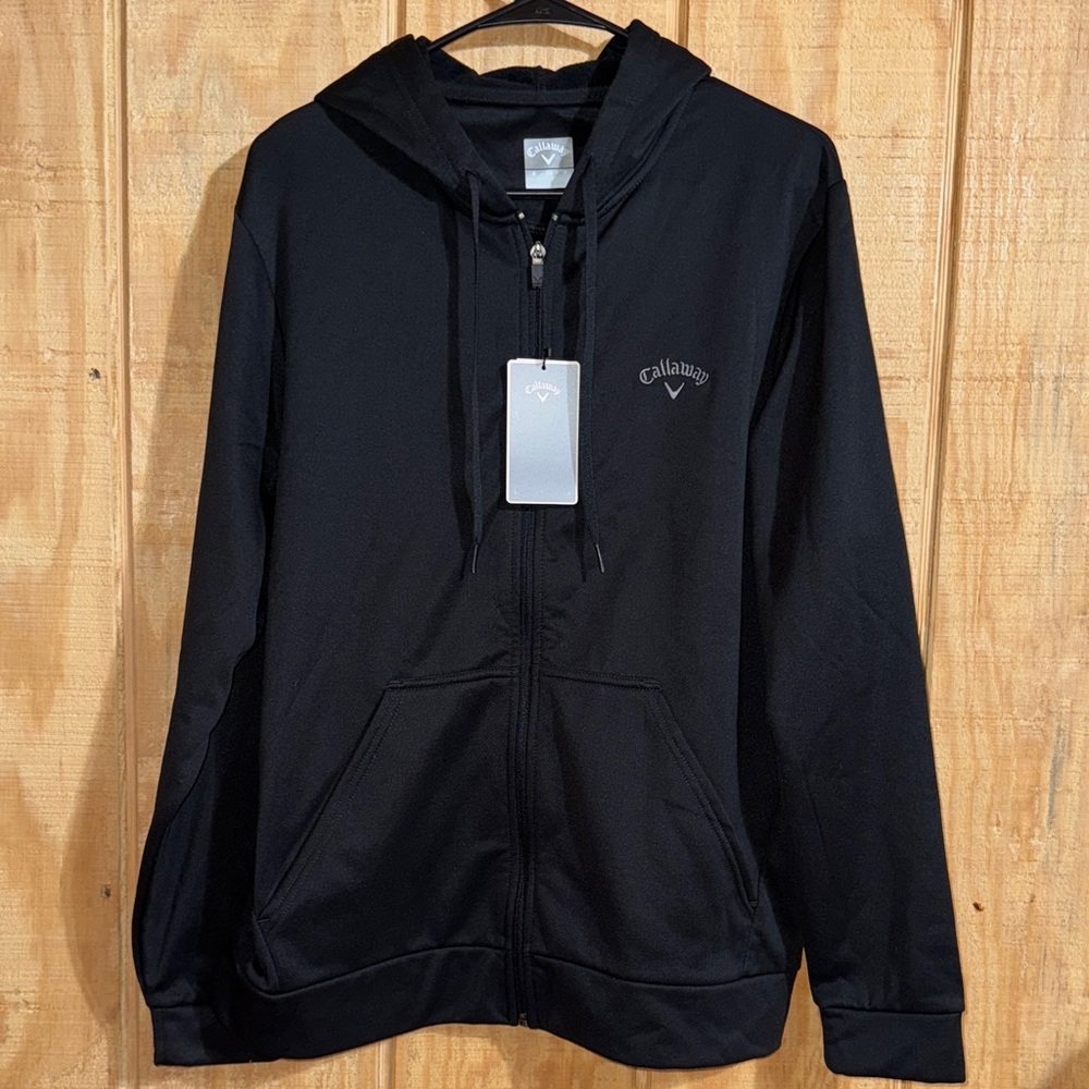 Callaway Men's Zip Up Black Sweater